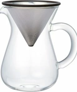 Pour Over Coffee Carafes Kinto SCS Coffee Carafe Set With Stainless Steel Filter 2 Cups