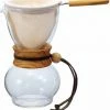 Pour Over Coffee Carafes Hario Drip Pot Olive Wood
