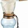 Pour Over Coffee Carafes Hario Drip Pot Woodneck