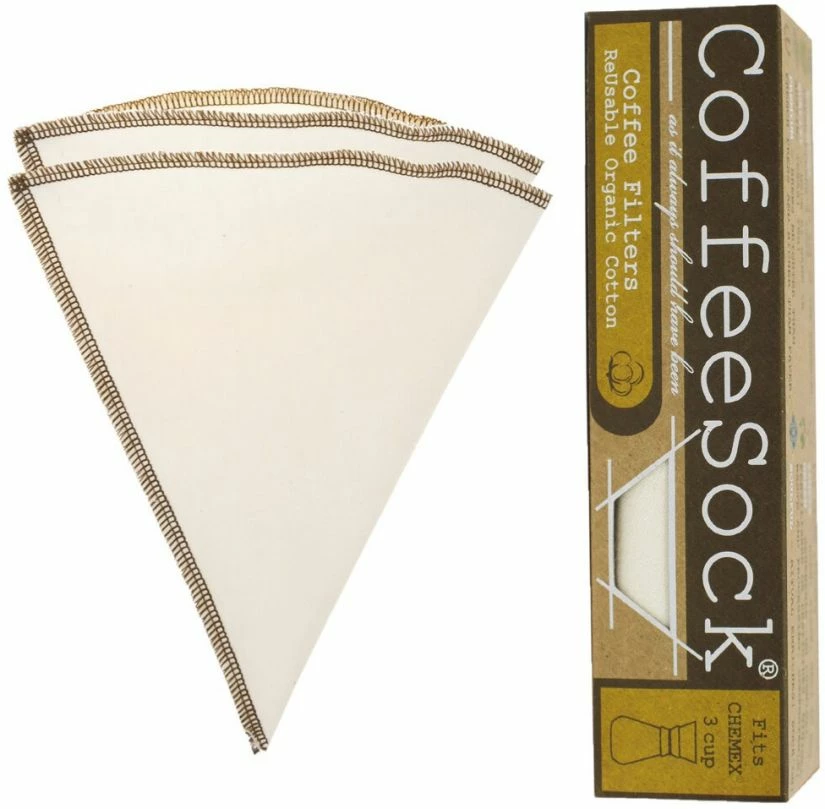 CoffeeSock Chemex® Style 3 Coffee Filter, 2 Pcs