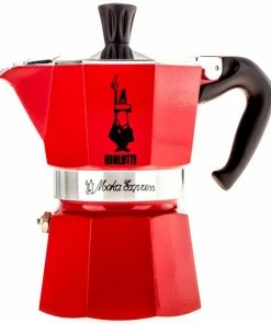 Moka Pots Bialetti Moka Express Stovetop Espresso Maker, Red