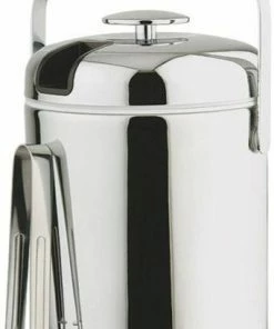 Bar Accessories APS Chromed Ice Bucket + Ice Tong