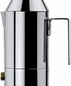 Moka Pots Alessi 90002/3 La Conica 6 Cup Stove Top Espresso Maker