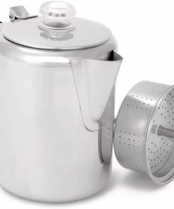 Other Coffee Equipment GSI Outdoors Glacier Stainless Percolator With Silicon Handle