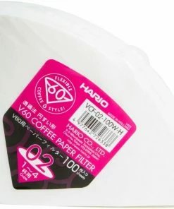 Filter Papers For Coffee Hario V60 VCF-02-100W-H Size 02 Coffee Paper Filters, 100 Pcs