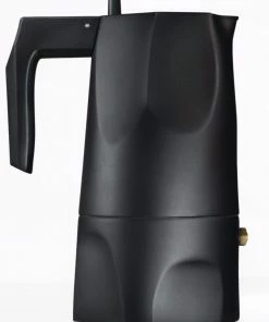 Moka Pots Alessi Ossidiana MT18 3 Cups Espresso Coffee Maker Black