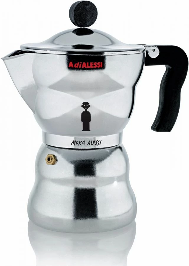 Moka Pots Moka Alessi AAM33 Espresso Coffee Maker 1 Moka Pots Moka Alessi AAM33 Espresso Coffee Maker