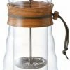 French Press Hario Cafe Press Double Glass Olive Wood 400 Ml