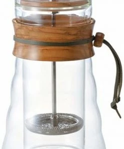 French Press Hario Cafe Press Double Glass Olive Wood 400 Ml