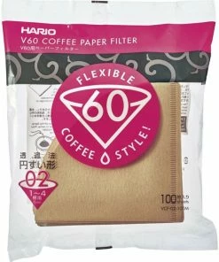 Filter Papers For Coffee Hario V60 Misarashi Size 02 Brown Coffee Paper Filters 100 Pcs