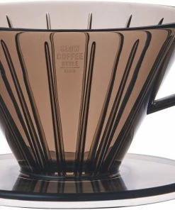 Coffee Drippers Kinto SCS Brewer Plastic Coffee Dripper 2 Cups, Clear Grey