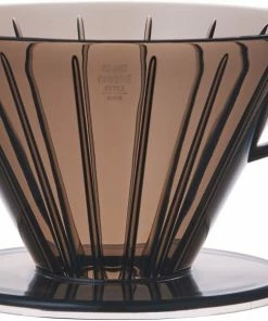 Coffee Drippers Kinto SCS Brewer Plastic Coffee Dripper 4 Cups, Clear Grey