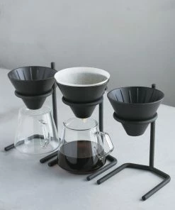 Coffee Drippers Kinto SCS-S04 Brewer Stand Set 4 Kuppia, Steel -Manual Coffee Brewing Equipment Shop unnamed file 627