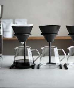 Coffee Drippers Kinto SCS-S04 Brewer Stand Set 4 Kuppia, Steel -Manual Coffee Brewing Equipment Shop unnamed file 628