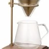 Coffee Drippers Kinto SCS-S02 Brewer Stand Set 4 Cups, Brass