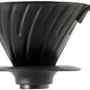 Coffee Drippers Hario V60 Metal Dripper Size 02 With Silicone Base, Matte Black