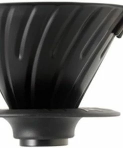 Coffee Drippers Hario V60 Metal Dripper Size 02 With Silicone Base, Matte Black