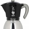 Moka Pots Bialetti Moka Induction Black Stovetop Espresso Maker