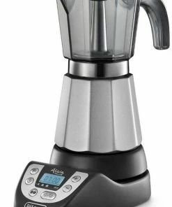 Espresso Machines DeLonghi EMKP 63.B Alicia Plus Electric Stovetop Espresso Maker, 3 & 6 Cups