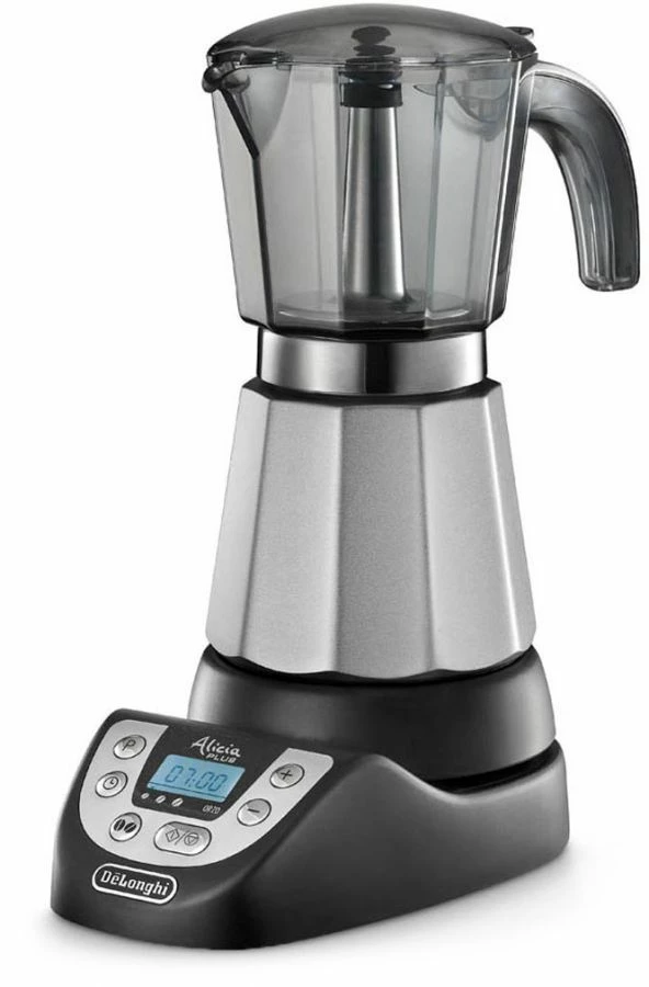 Espresso Machines DeLonghi EMKP 63.B Alicia Plus Electric Stovetop Espresso Maker, 3 & 6 Cups