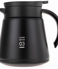 Vacuum Carafes Hario V60 03 Insulated Stainless Steel Server 800 Ml, Black