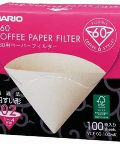 Filter Papers For Coffee Hario V60 Misarashi Size 02 Brown Coffee Paper Filters Box