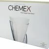 Chemex Filter Papers For 3 Cup Coffee Maker, 100 Pcs