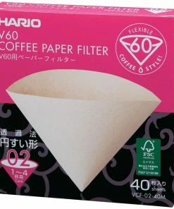 Filter Papers For Coffee Hario V60 Misarashi Size 02 Brown Coffee Paper Filters Box