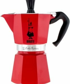 Moka Pots Bialetti Moka Express Stovetop Espresso Maker, Red